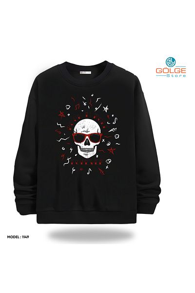 Gölge Store Infinite Rock Spirit: Metallica Image Sweatshirt Now in Stock |   Crew Neck Unisex Slimfit