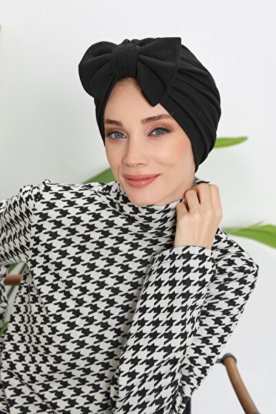 Aisha's Design Bowknot Bonnet,B-27Rb,Black