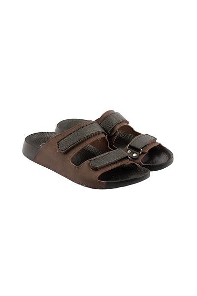 POLOMİA Ανδρικές καθημερινές παντόφλες Ronald Anatomical Orthopedic Adjustable Velcro