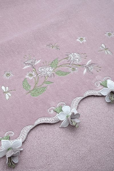 Turkar-Arliva PROSOP DE Zestre Brodat din Catifea Narcisa LILA 30X50