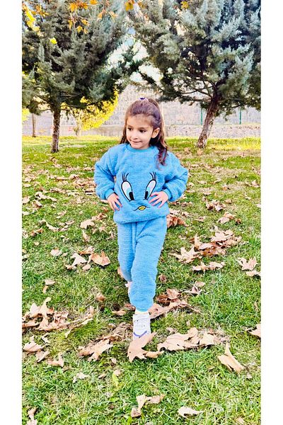 ADAS BUTİK Winter Children's Plush Set - Set of Two