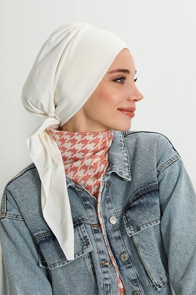 Aisha's Design Hijab Bonnet with Tail - B-49Rb