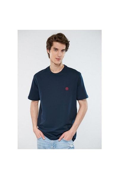 Mavi Logo Embroidered Red Men's T-Shirt m 067074 -70471