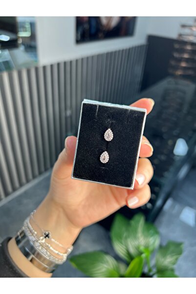 925Silver Damla küpe (vidalı)