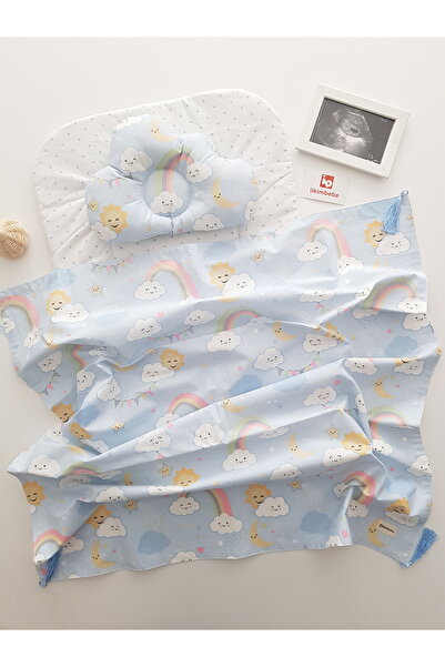 ilkimbebe Baby Products - Cloudy Blanket Diaper Set, Cushion and Newborn Crib