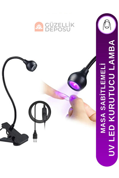 Güzellik Deposu Uv Led Kurutucu Lamba Masa Sabitlemeli Jel Tips Oje Kurutucu ...