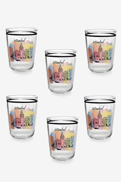 Paşabahçe Otto Brown 120 Cc 6-Piece Side Glass - 420312