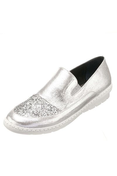 İriadam A1314 Lame Stone Large Size Women's Shoes in Numbers 41-42-43-44