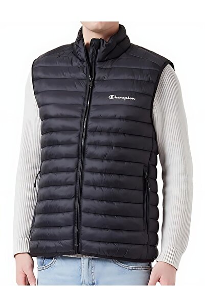 Champion Hafif Naylon Küçük Yazı Logo Yelek, Erkek