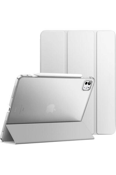 UnDePlus Apple iPad Pro 11 inç M4 2024 Kılıf PU Deri Smart Standlı Case A2836 A2837 A3006