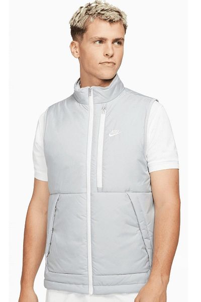 Nike Sportswear Therma Fit Legacy Men's Gilet Gray Terma Fit Men's Vest Gray