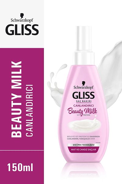 Gliss Hair Serum and Oil Gliss Beauty Milk-Revitalizing Care Milk 150 ml