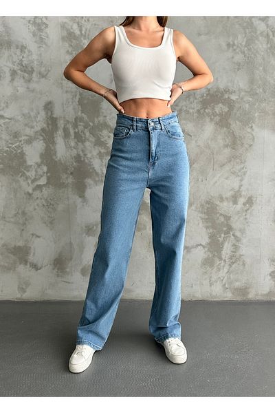 Linarose Pantaloni de damă, cu tăietură largi, din lycra Palazzo