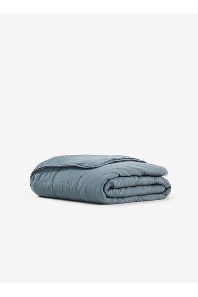 Barine Dark Blue Smooth Cotton Quilt - 178X234