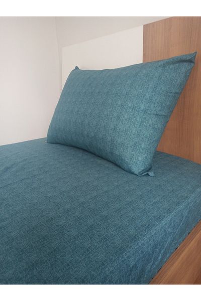 MONİVA Moniva Home Single Fitted Cotton Sheet Set (80% Cotton, 100X200 cm)