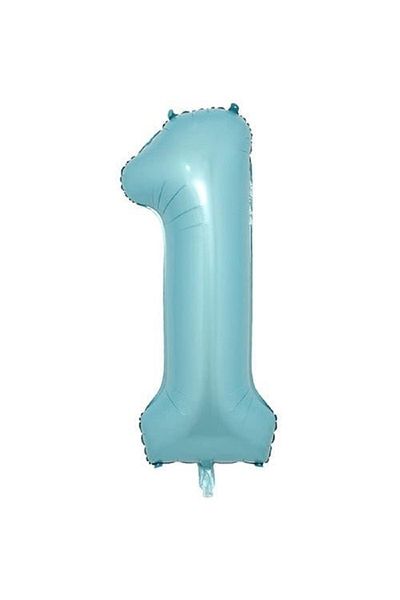 turkuaz parti Blue 1 Figure Foil Ballon 34" 76 cm