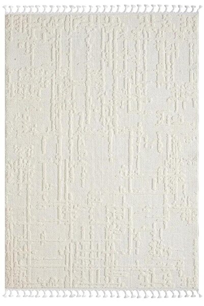 Karmen Halı Wool Wl004a Bej Halı Sisal Bukle Dekoratif Kabartmalı Halı Tozsuz...