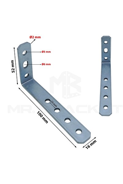 Yapıkan Deprem Güvenliği Dolap Sabitleme Seti 16x52x100mm - Mobilya Gardırop Eşya Duvara Sabitleyici Aparatı