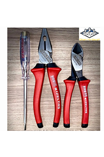 İzeltaş İZELTAŞ AĞIR TİP ÇELİK TEL İÇİN 180mm PENSE 160mm YANKESKİ 190mm İZELTAŞ KONTROL KALEMİ