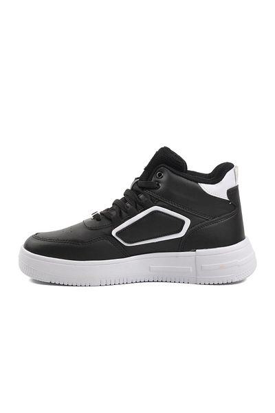 WALKWAY Black-White Unisex Sports Shoes