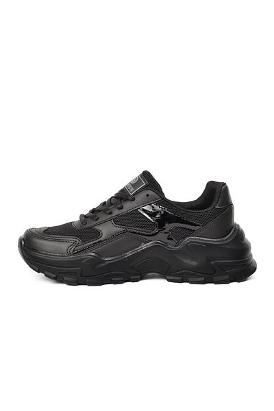 WALKWAY Black Women's Sports Shoes