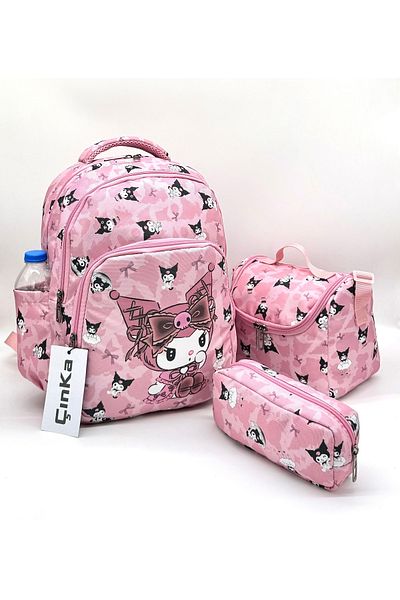 ms mixxstore Suport ortopedic pentru spate, folie de culoare pulbere, ghiozdan pentru școală primară cu nutriție și suport pentru stilou / 555