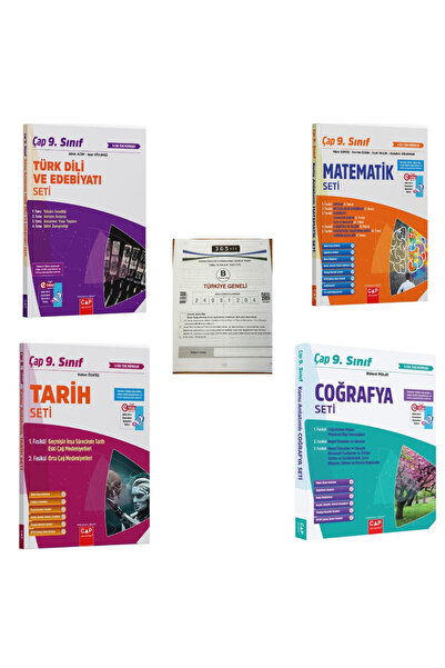 Çap Yayınları Çap Yayınları 9. Sınıf Türkçe Matematik ve Tarih Coğrafya + TYT...
