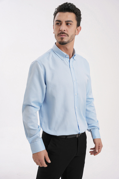 Yiğittekin Yiğtekin Oxford Collar Buttoned Men's Shirt