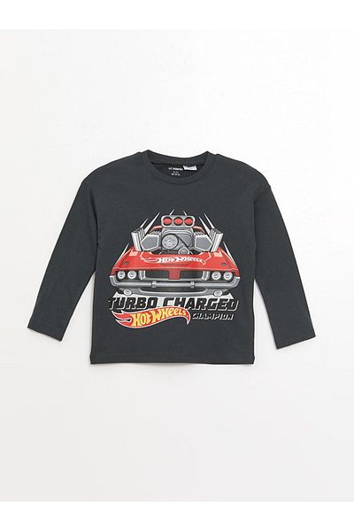 LC Waikiki LCW baby Baby Boy Sweatshirt - Crew Neck, Long Sleeve, Cars Printed