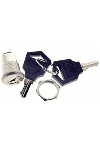 Arduino 12mm Elektronik Anahtarlı Aç Kapa Kilidi - 1/2' Key Switch Spst