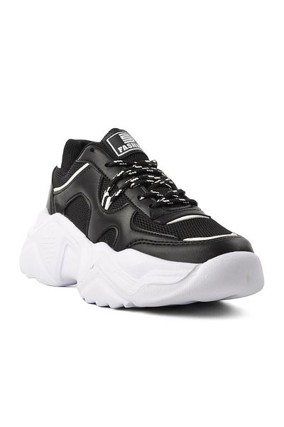 WALKWAY Black-white Women's Sports Shoes