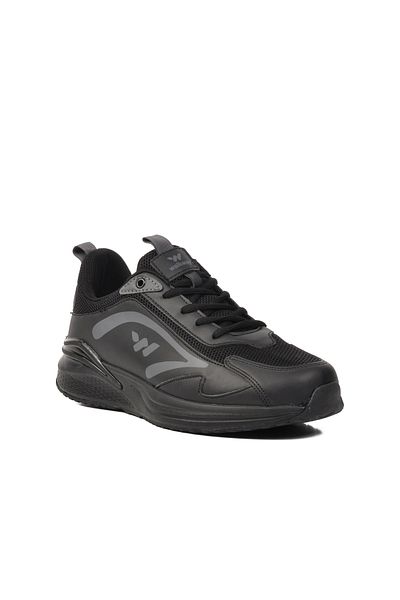 WALKWAY Black-Smoked Men's Sports Shoes