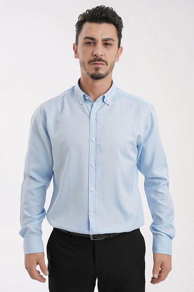 Yiğittekin Yiğtekin Oxford Collar Buttoned Men's Shirt