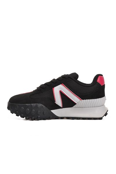 WALKWAY Black-Red Women's Sports Shoes