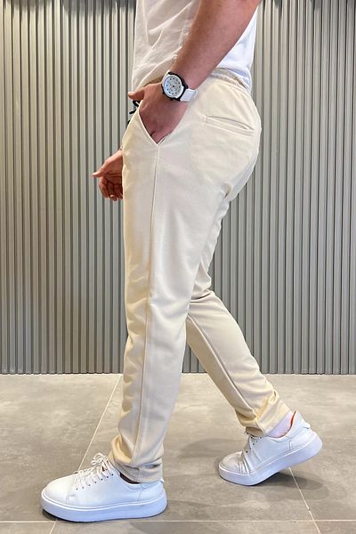 MİSHAR İTALİA Stone Men's Elastic Waist Jogger Pants