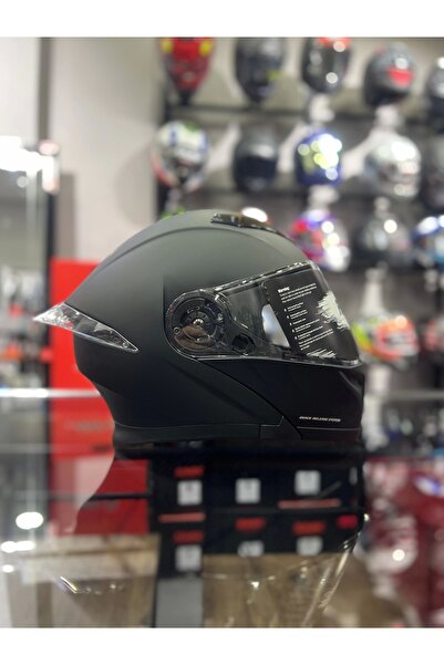 Free-M 965 Mat Siyah Çene Açılır Kask