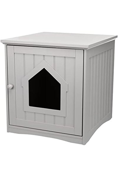 Trixie Çöp Kutusu Muhafazası, Gizli Kitty Çöp Kutusu Dolabı, Mobilya Tarzı, Gri