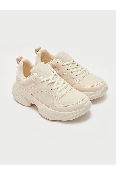 LC Waikiki Pantofi sport pentru femei LCW STEPS Ecru cu șireturi