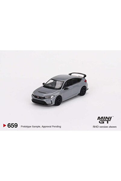 mini gt 659 Honda Civic TYPE R Sonic Gray Pearl 2023 LHD Model Araba