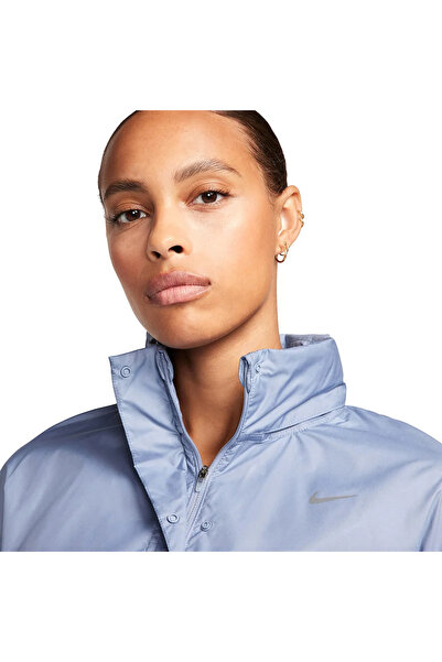 Nike Jachetă verde impermeabilă pentru femei - cu fermoar complet, Fast Repel Running fb7451-361