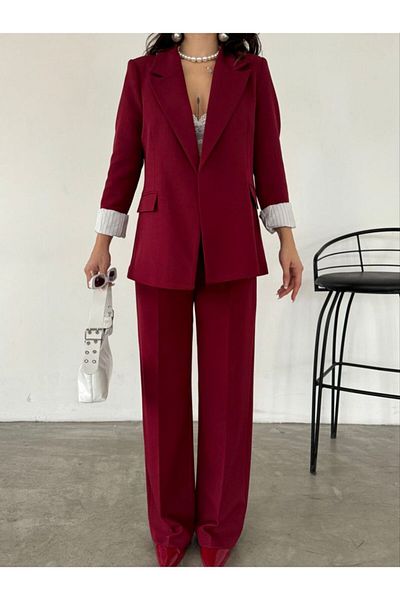 Moda İkra Blazer Jacket and Trousers Set