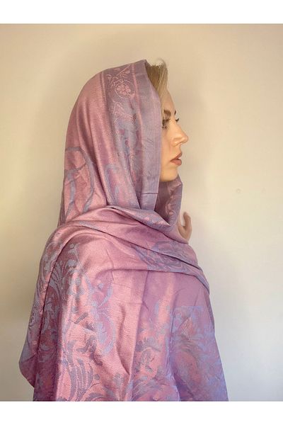 Çeşme Home Women's Cashmere and Silk Mixed Original Pashmina Shawl Scarf