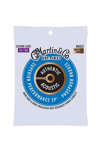 MARTIN & CO Martin Co Ma535 Sp Phosphor Bronze Acoustic Guitar Strings (EXTRA LIGHT 11-52)
