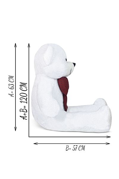 Canestar 146 Large Plush Teddy Bear with Bow Tie (100% Native) Plush Toy