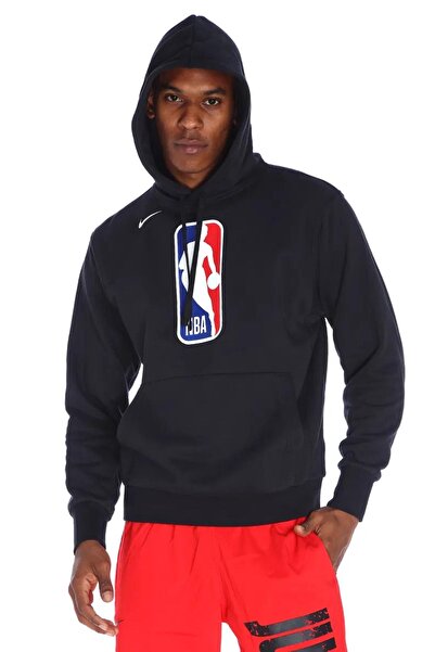 Nike Nba Team 31 Club Hoodie Black Erkek Regular Fit Sweatshirt Siyah