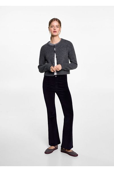 Mango Teen Spanish velvet pants with legs