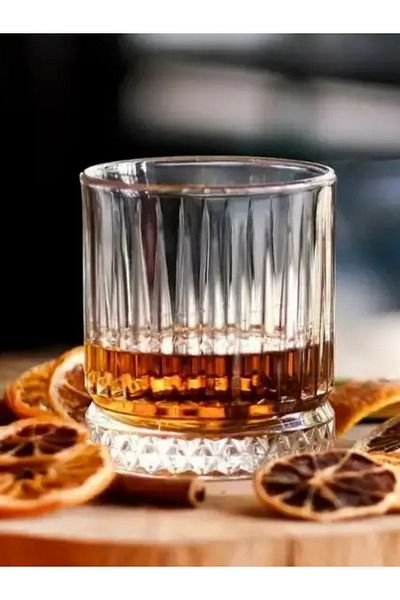 MADAME LUDA Elysia Whiskey Glass - 5 Piece Set, 1 Carafe Jug and 4 Pasabahce