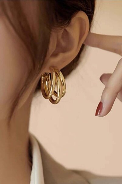 By Zeyna Aksesuar Kadın Vip Seri Ay Model Küpe zrk00587