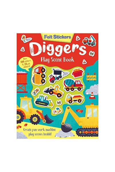 Imagine That Felt Stickers Diggers Play Scene Book