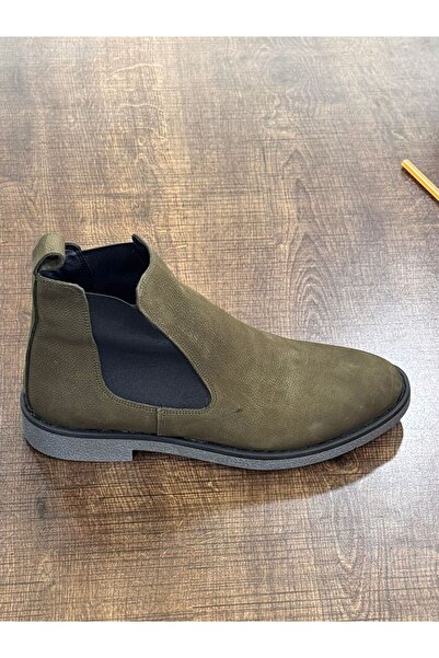 Greyybull Shoes deri erkek nubuk bot